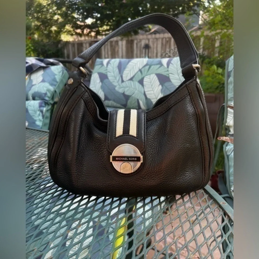 ▶️ Michael Kors ◀️ Westbury Hobo Bag Womens Medium Black Leather Shoulder Purse